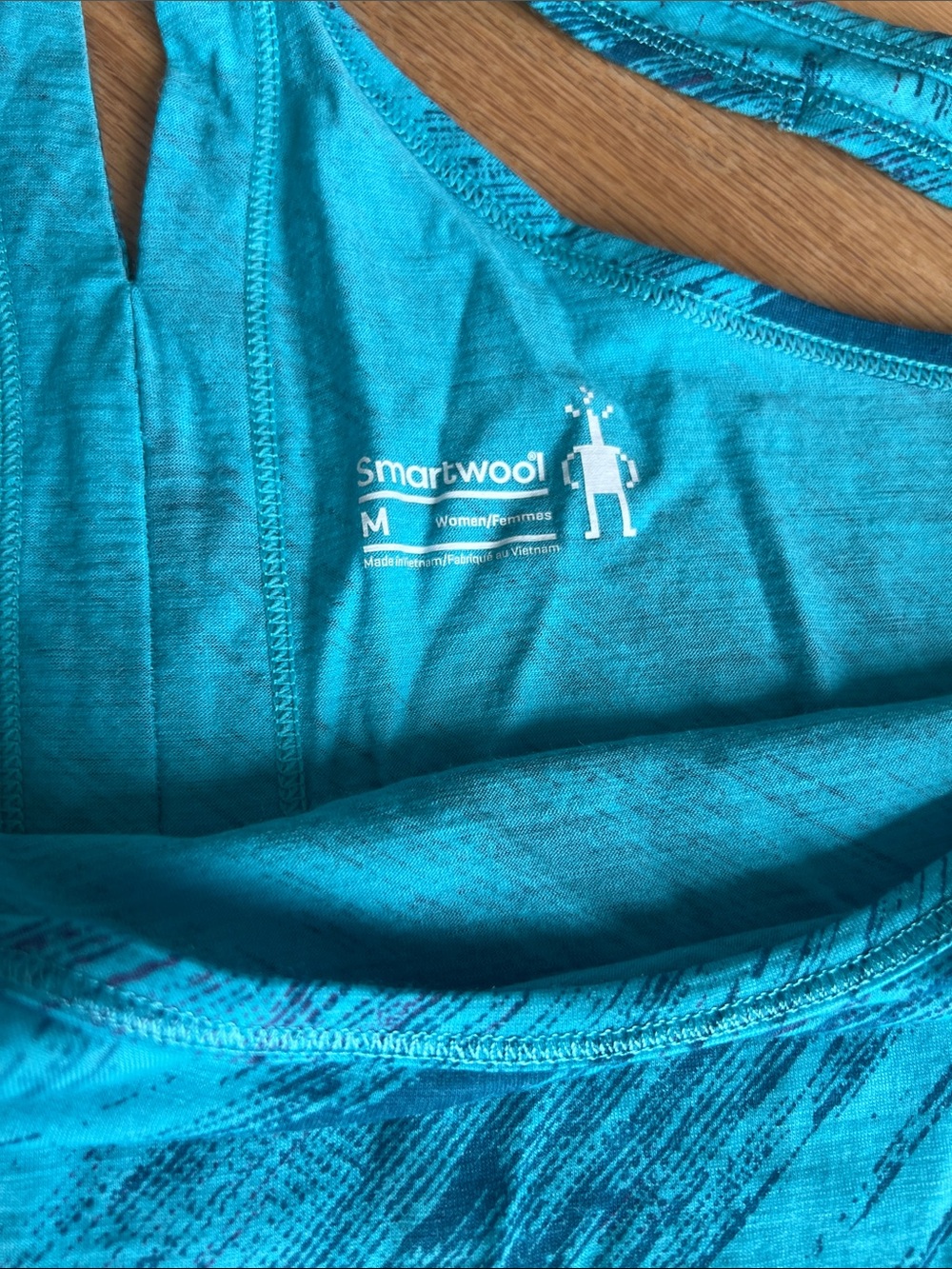 Smartwool Teal Performance Racerback Tank - Picture 2 of 3